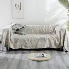 Bohemian Cotton Sofa Couch Blanket 5 Layers Of Covers For 1-2 Cushion Sectional