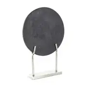 Deco 79 Marble Abstract Decorative Sculpture Textured Disk Home Decor Statue ...