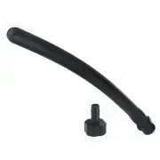 CleanStream Silicone Comfort Nozzle for Shower Enema Systems Black 10 Inch Long