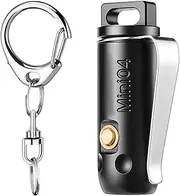 Bright Flashlight, Clip on Torch, Outdoor Light, 1.36x0.45 Inches Waterproof 4 Mode Led Beam, Hands Lighting with Hat for Hiking, Running, Camping, Cycling, Night Activities