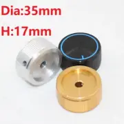 Diameter 35mm high 17mm Aluminum Solid Knob Volume Potentiometer Knob HIFI Knob