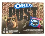 Post Malone Oreo And Double Stuff Oreo 40 Count Packs Of 2 New Flavor!