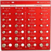 Nut & Bolt Gauge 28 Thread Checker/Identifier 14 Metric & 14 Standard Size