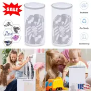 2x Sneaker Mesh Bag with Zipper Honeycomb Mesh Pocket Storage Travel Storage Bag