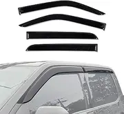 AUSGO Weathershields Compatible with Ford F150 F-150 2015-Onwards, Luxury Weather Shields Window Visors Wind Deflectors Sun Rain Guard 4PCS Set