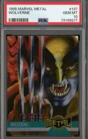 3 Card Lot 1995 Marvel Metal PSA 10