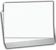 Hamilco White Cardstock Thick Paper - Flat 4.5" X 6.25" A6 Blank Index Flash Note & Post Cards - 100 lb Card Stock for Printer - 100 Pack