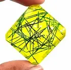 99 Ct Bi-Color Rutilated Quartz Certified Natural Emerald Cut Loose Gemstone EKS