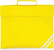(Yellow) - QUADRA Classic Book Bag School Bag - 8 Colours (Yellow)