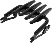SCITOO Stealth Detachable Luggage Rack Glossy Black Two up Mounting Luggage Rack Fit for Harley Touring Street Glide Road King Electra Glide 2009-2023