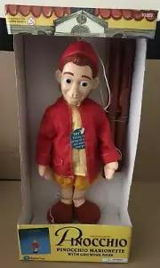 Vintage 1996 The Adventures Of Pinocchio Marionette Puppet With Growing Nose NIB