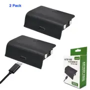 2X Rechargeable Battery + USB-C Cable For XBOX Series X Series S controller