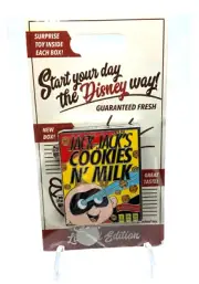 Disney The Incredibles Jack-Jack's Cookies N' Milk Cereal Box LE Pin