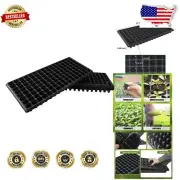 Thick Durable Plastic Seed Starter Trays - 10-Pc for Indoor/Outdoor Gardening