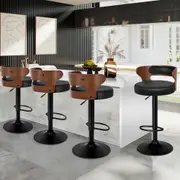 4x ALFORDSON Bar Stools Black