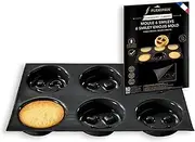 Silpat Flexipan 1 Original Non-Stick Baking Mold Handcrafted in France Since 1965 - Trusted by World-Class Chefs - Certified Food Safe Flexipan® Technology (6 Smiley Emojis Mold)