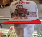 Vntage Stanley Implement Case IH Hat Cap Stanley North Dakota