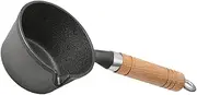 Sosoport Portable Cast Frying Pan with Handle for Melting Butter Cheese and Oil for Camping and Home Cooking