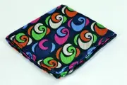 Lord R Colton Masterworks Argos Navy & Green Geo Silk Pocket Square - $75 New