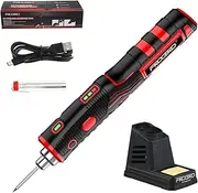 FROGBRO Portable Battery Soldering Iron LD006A-Pro 11 Watt 2500 mAh Max 520°C, High Capacity and Fast Heating, Professional Safe Wireless Soldering Kit, Suitable for Beginners and Professionals