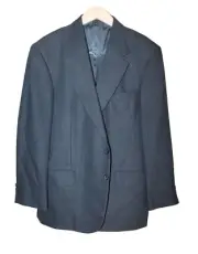 Men's NWT Oscar De La Renta Sport Coat Jacket Blazer Size 43R Blue Brown Checker
