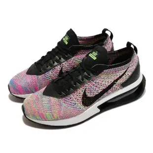 【NIKE 耐吉】休閒鞋 Wmns Air Max Flyknit Racer 女鞋 紫粉 黑 路跑 氣墊 運動鞋(DM9073-300)