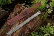 Sword, Damascus Sword, Tanto Sword, witcher sword, hand forged sword, longsword