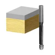 Carbitool T8016B1/2 12.7mm 1/2 Shank 2 Flute Flush Trimming Bit with Bearing