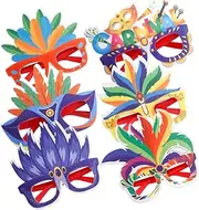 HOOTNEE 6pcs Colorful Glasses Carnival Theme Party Decorations Festival Eyeglasses Carnival Photo Props Party Eyewear Props Novelty Eyeglasses Carnival Decorations Frame Decor