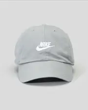 [Nike] Nike Women's Club Cap in Particle Grey/White One Size Particle Grey/White