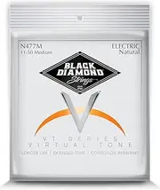 Black Diamond Strings® N477M Electric Nickel Wound Medium .011P.014P.018P.028N.038N.050N