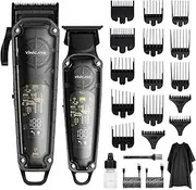 Hair Clippers for Men Barber Kit - Yinicare Professional Cordless Electric Hair Cutting Set with Pomade Hair Clipper, Zero Gap T-Blade Trimmer, Guards for Mens Haircut (Hair Clippers Set)