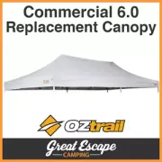 OZtrail Commercial Deluxe 6.0 Gazebo Canopy White - Gazebo Roof Only 6 x 3