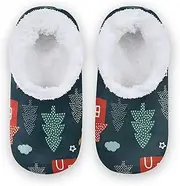 [Caihoyu] Home Shoes for Kids Girls Boys Coral Fleece Anti-Skid Sole Lightweight House Slipper Socks Hotel Travel Bedroom Airplane Party