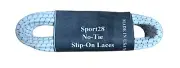 1 Pair Wht/Blk Elastic shoelaces stretch and forget no tie comfortable slip-on