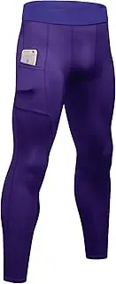 [SPVISE] Men's Compression Pants Cool Dry Athletic Leggings Workout Running Tights Active Spandex Sports Base Layer Yoga Pants