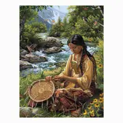 Native Serene Scene Canvas Print
