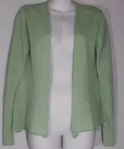 Eileen Fisher Cardigan Sweater Extra Small XS Linen Crossover Aloe Green NWT