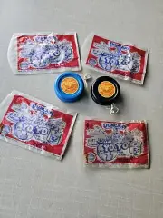 2 OLYMPIC YoYos NOS VINTAGE ORIGINAL w/ DUNCAN STRING PACKS TAVLINGS - JOJO -