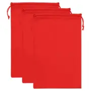 Ski Goggle Bag, 3 Pack Microfiber Snow Goggles Case Sleeve, Red