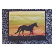 Quilting Sewing HORSE 5 Batik Quilt Pattern Kit including Fabric
