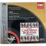 CARL ORFF: CARMINA BURANA- ANDRE PREVIN (二手已拆封)