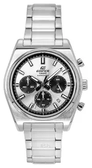 Casio EDIFICE Chronograph Stopwatch Stainless Steel EFB-730D-7AV 100M Mens Watch