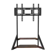 Fin Universal 40-75" Heavy Duty Floor Tv Stand Artistic Tv Mount W/ Wooden Base