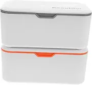 LABRIMP 2pcs Portable Wipes Dispenser Box with Lid Stylish Tissue Storage Organizer for Home Use Sealed Design for Clean Wipes for Bathroom Kitchen Grey