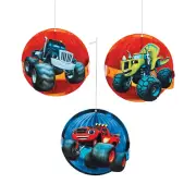Blaze and the Monster Machines Party Honeycomb Decorations - 3 Pcs