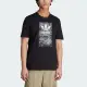 【adidas 愛迪達】Camo Tongue Tee 男 短袖 上衣 T恤 亞洲版 經典 休閒 迷彩 舒適 黑(II8156)