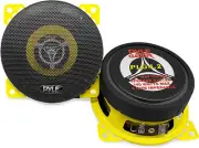 Car Two Way Speaker System-Pro 4 Inch 140 Watt 4 Ohm Mid Tweeter Audio 2(Pair)