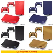 Carbon Fiber PS5 Disk Decal Skin Sticker Wrap PlayStation 5 Console Controller