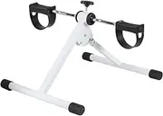 rockible Folding Pedal Exerciser Arm and Leg Workout Adjustable Resistance Mini Exercise Bike Cycle Peddler Machine for Office
